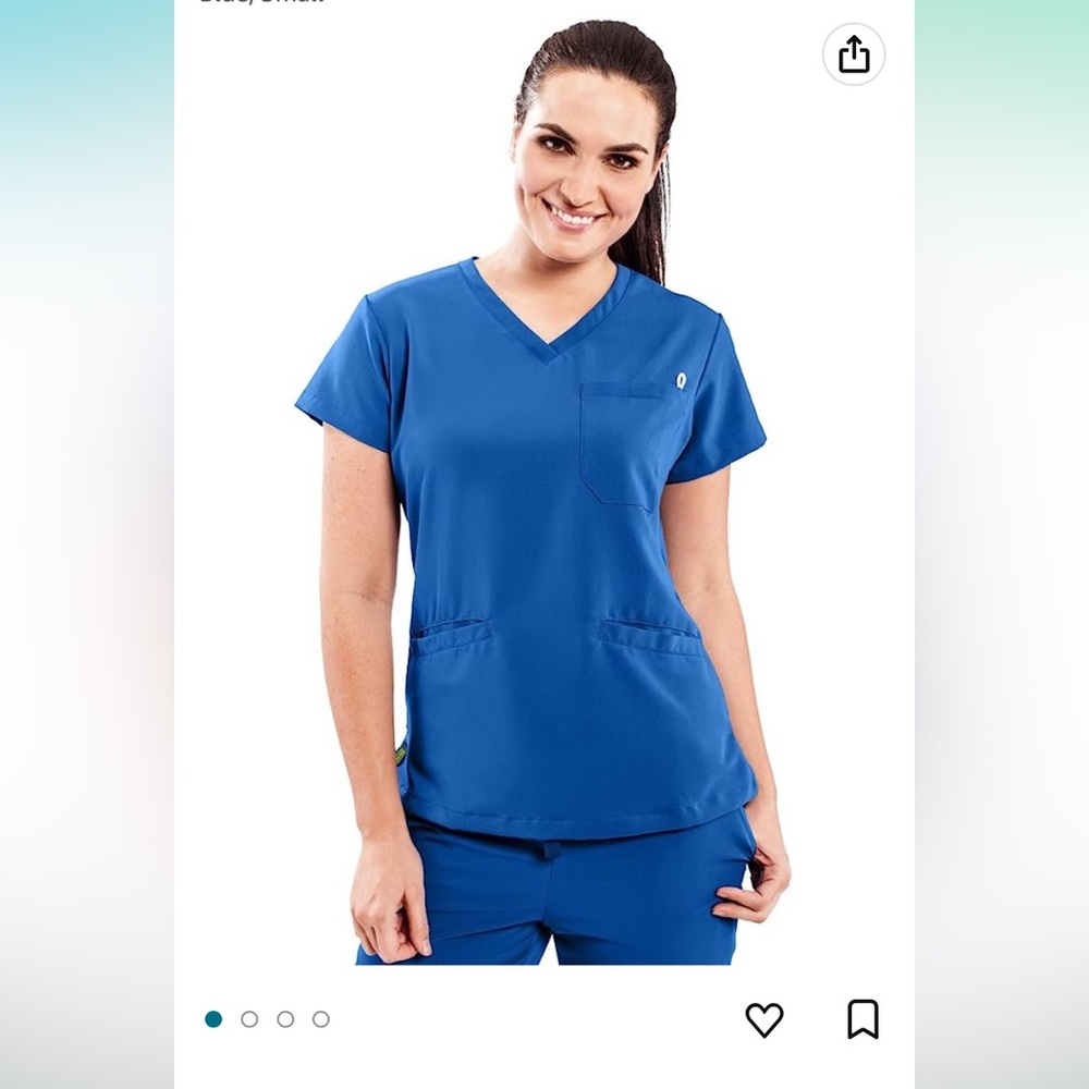 AVE ROYAL BLUE SCRUB TOP